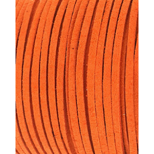 Suede Imitatie 3mm Oranje